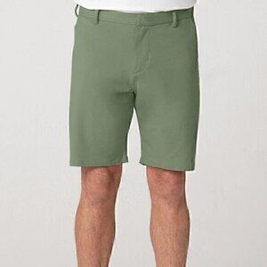 Swet Tailor Mens Deeper Sage Green 8" Inseam Everyday Chino Shorts